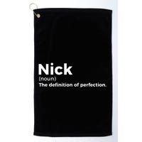 Nick Definition Of Perfection Funny Nick Golf Towel