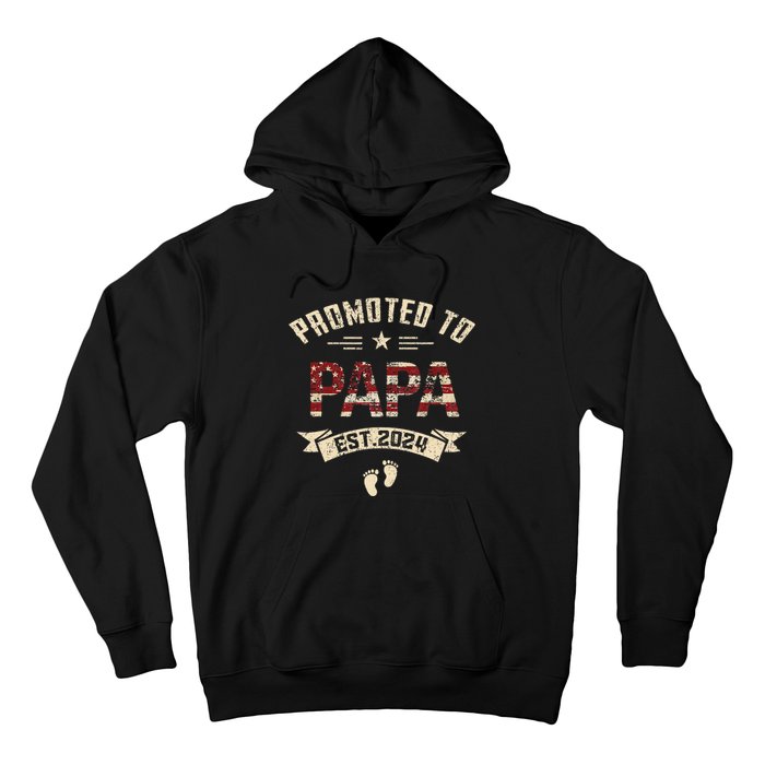 New Dad Promoted to Papa est.2024 Hoodie