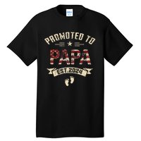 New Dad Promoted to Papa est.2024 Tall T-Shirt