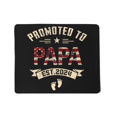 New Dad Promoted to Papa est.2024 Mousepad