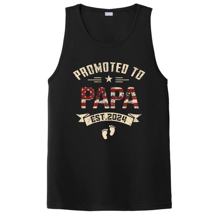 New Dad Promoted to Papa est.2024 PosiCharge Competitor Tank