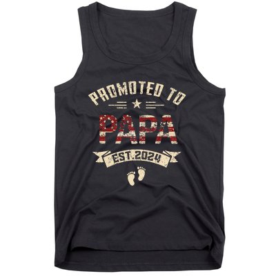 New Dad Promoted to Papa est.2024 Tank Top