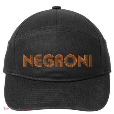 Negroni Drink Party Retro Cute Streetwear Gift 7-Panel Snapback Hat