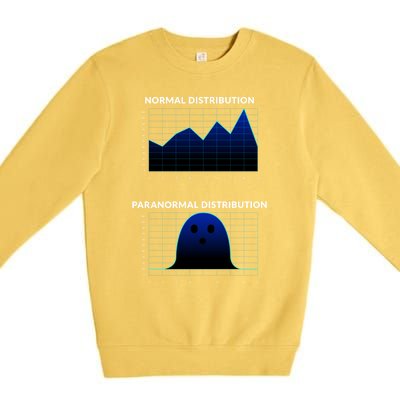 Normal Distribution Paranormal Distribution Paranormal Cool Gift Premium Crewneck Sweatshirt