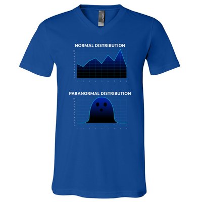 Normal Distribution Paranormal Distribution Paranormal Cool Gift V-Neck T-Shirt