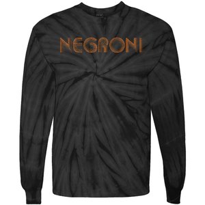 Negroni Drink Party Retro Cute Streetwear Gift Tie-Dye Long Sleeve Shirt