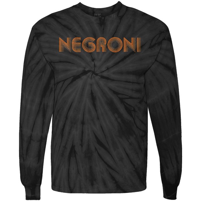 Negroni Drink Party Retro Cute Streetwear Gift Tie-Dye Long Sleeve Shirt