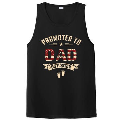 New Dad Promoted To Dad Est2024 PosiCharge Competitor Tank