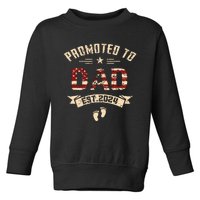 New Dad Promoted To Dad Est2024 Toddler Sweatshirt