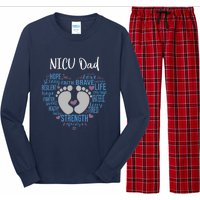 "NICU Dad" Preemie or NICU Daddy Boy Girl - Blue Long Sleeve Pajama Set