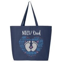 "NICU Dad" Preemie or NICU Daddy Boy Girl - Blue 25L Jumbo Tote