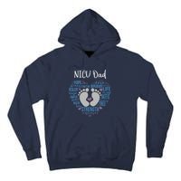 "NICU Dad" Preemie or NICU Daddy Boy Girl - Blue Tall Hoodie