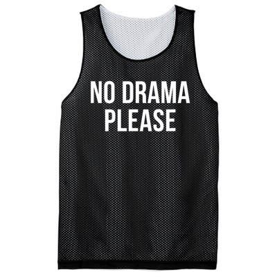 No Drama Please Mesh Reversible Basketball Jersey Tank