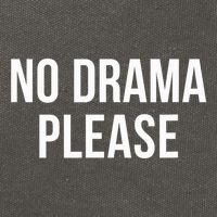 No Drama Please Cotton Canvas Backpack