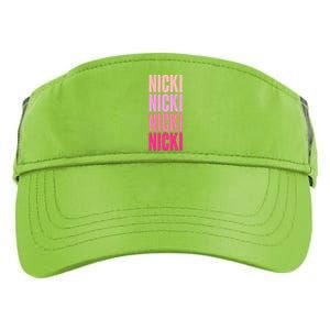 Nicki Distressed Pink Design Adult Drive Performance Visor