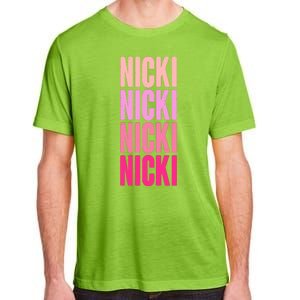 Nicki Distressed Pink Design Adult ChromaSoft Performance T-Shirt