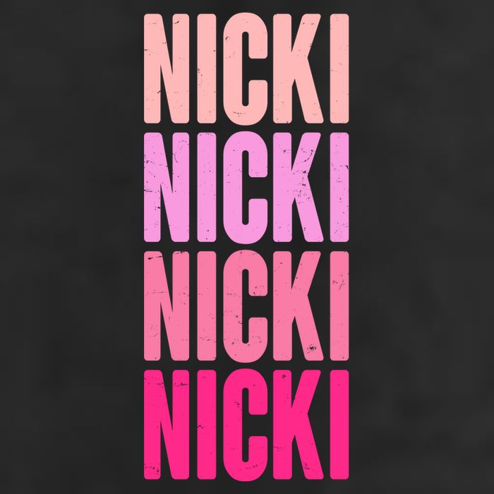 Nicki Distressed Pink Design Cool Comfort Performance Bucket Hat