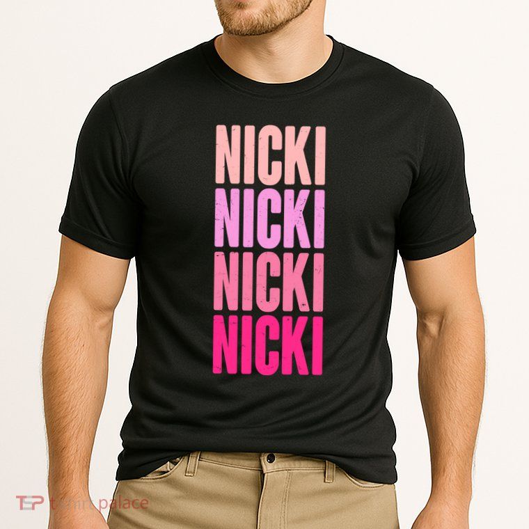 Nicki Distressed Pink Design Performance Shirt