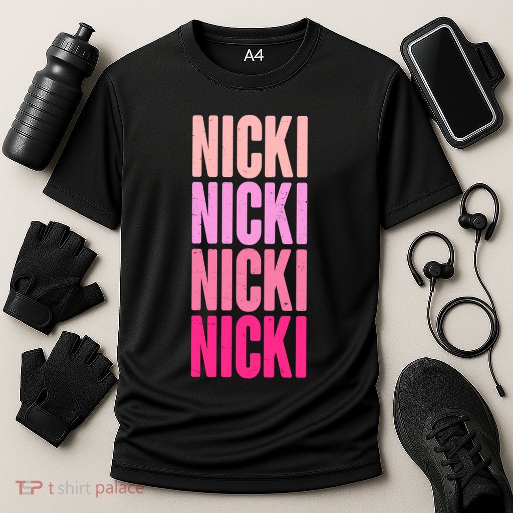Nicki Distressed Pink Design Performance Shirt