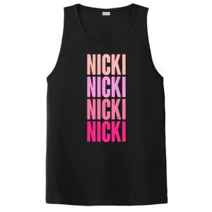 Nicki Distressed Pink Design PosiCharge Competitor Tank