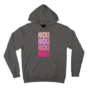 Nicki Distressed Pink Design Hoodie