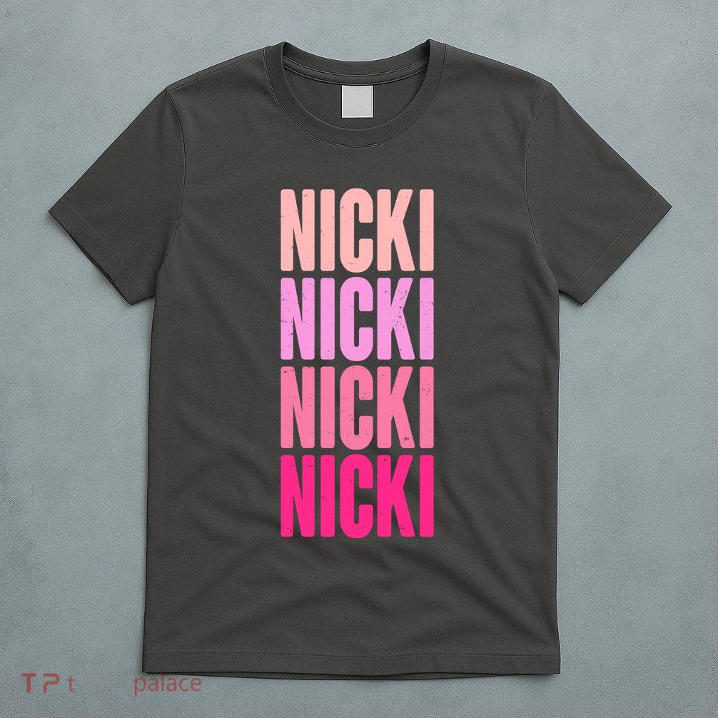 Nicki Distressed Pink Design T-Shirt
