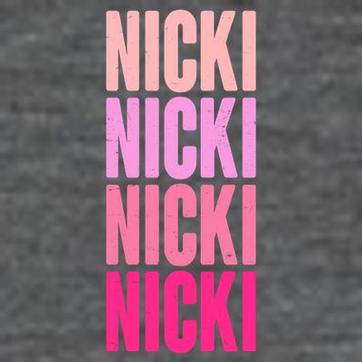 Nicki Distressed Pink Design T-Shirt