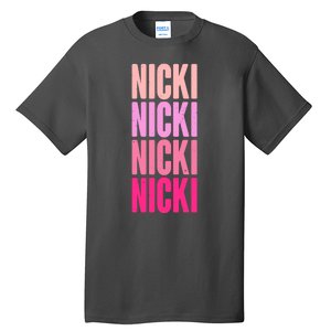 Nicki Distressed Pink Design Tall T-Shirt