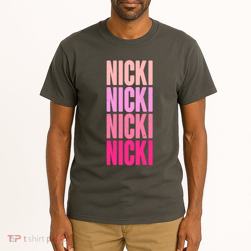 Nicki Distressed Pink Design Tall T-Shirt
