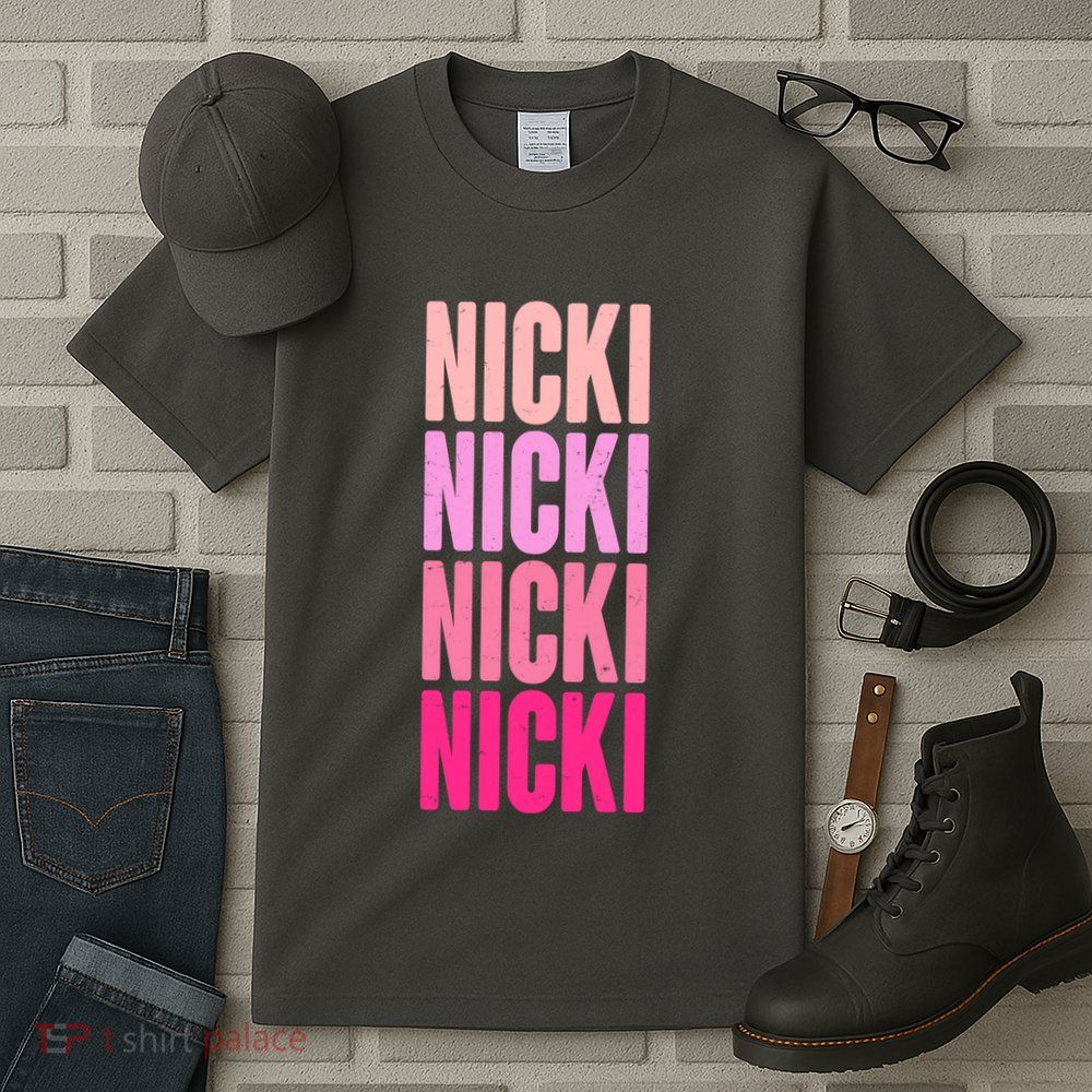 Nicki Distressed Pink Design Tall T-Shirt
