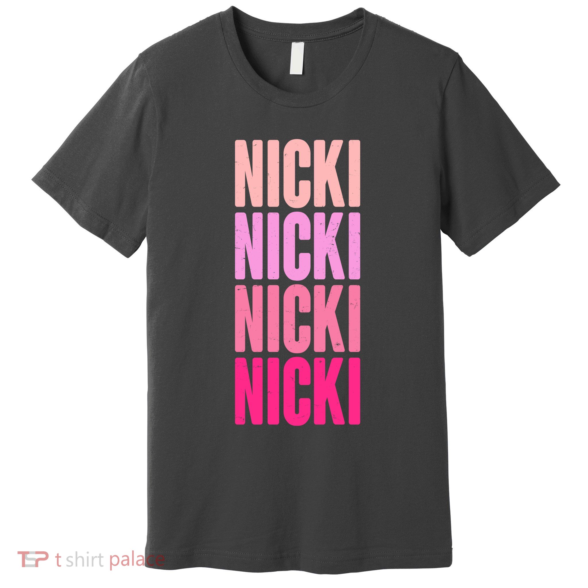 Nicki Distressed Pink Design Premium T-Shirt