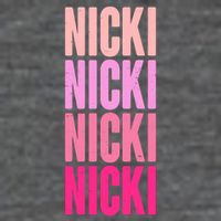 Nicki Distressed Pink Design Tall Hoodie
