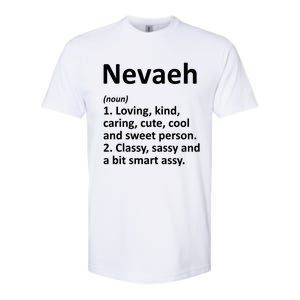 Nevaeh Definition Personalized Name Funny Birthday Gift Idea Great Gift Softstyle CVC T-Shirt