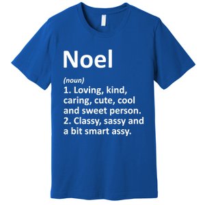 Noel Definition Personalized Name Funny Birthday Gift Idea Cool Gift Premium T-Shirt