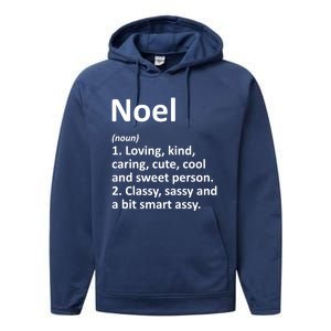 Noel Definition Personalized Name Funny Birthday Gift Idea Cool Gift Performance Fleece Hoodie