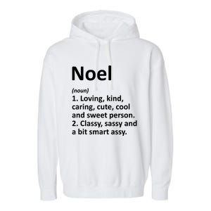 Noel Definition Personalized Name Funny Birthday Gift Idea Cool Gift Garment-Dyed Fleece Hoodie