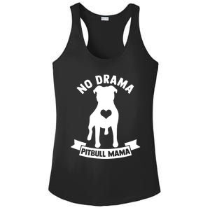 No Drama Pitbull Mama American Pit Bull Love Pittie Gift Ladies PosiCharge Competitor Racerback Tank