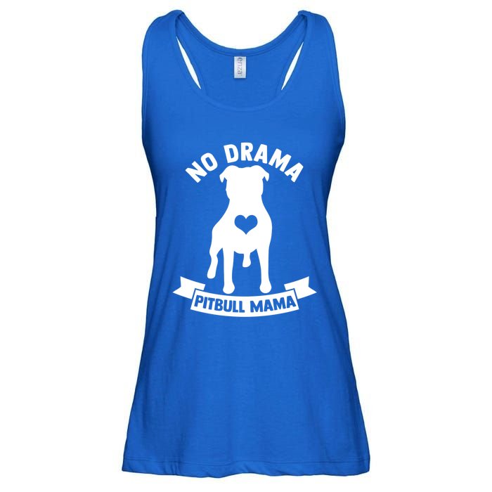 No Drama Pitbull Mama American Pit Bull Love Pittie Gift Ladies Essential Flowy Tank