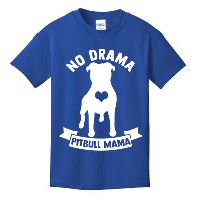No Drama Pitbull Mama American Pit Bull Love Pittie Gift Kids T-Shirt