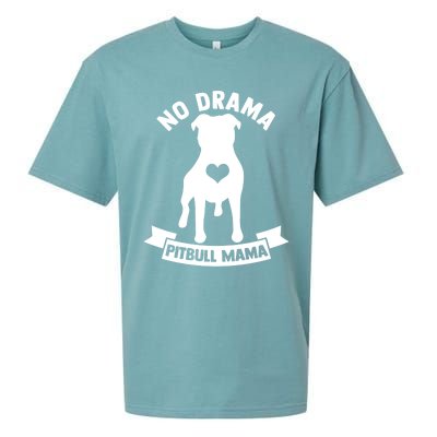 No Drama Pitbull Mama American Pit Bull Love Pittie Gift Sueded Cloud Jersey T-Shirt