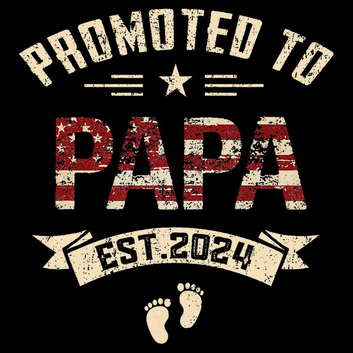 New Dad Promoted To Papa Est.2024 16 in Basic Backpack