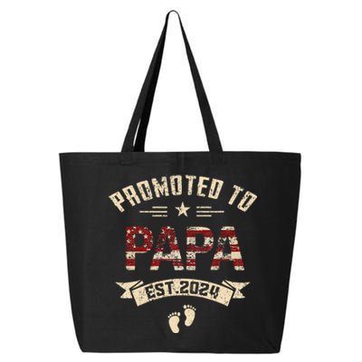 New Dad Promoted To Papa Est.2024 25L Jumbo Tote