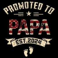 New Dad Promoted To Papa Est.2024 Wool Snapback Cap