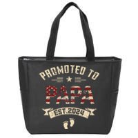 New Dad Promoted To Papa Est.2024 Zip Tote Bag