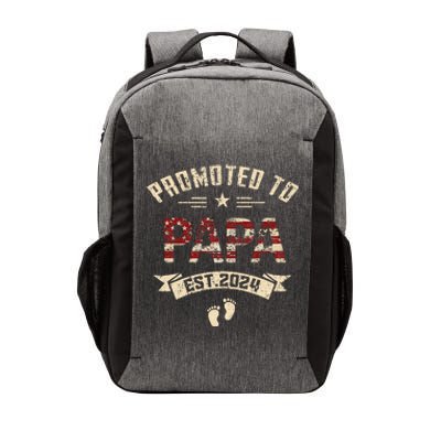 New Dad Promoted To Papa Est.2024 Vector Backpack