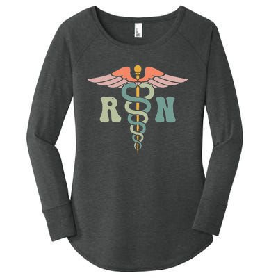 Nurses Day Registered Nurse Medical Nursing RN Women's Perfect Tri Tunic Long Sleeve Shirt