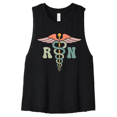 Nurses Day Registered Nurse Medical Nursing RN Women's Racerback Cropped Tank