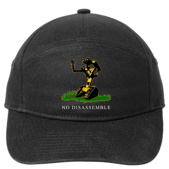 No Disassemble Robot 7-Panel Snapback Hat
