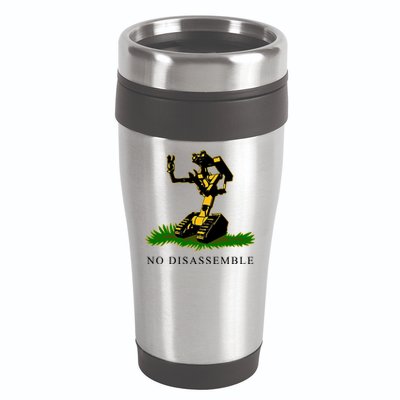 No Disassemble Robot 16oz Travel Tumbler