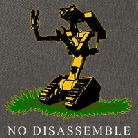 No Disassemble Robot Cotton Canvas Backpack